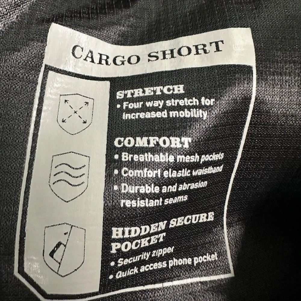 Orvis Men Belted Cargo Shorts Size 32 Blue Climbing Camp Fishing Outdoors Pocket